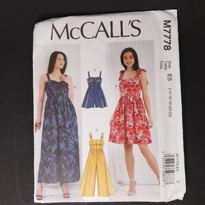 McCall's Dress and Romper Pattern